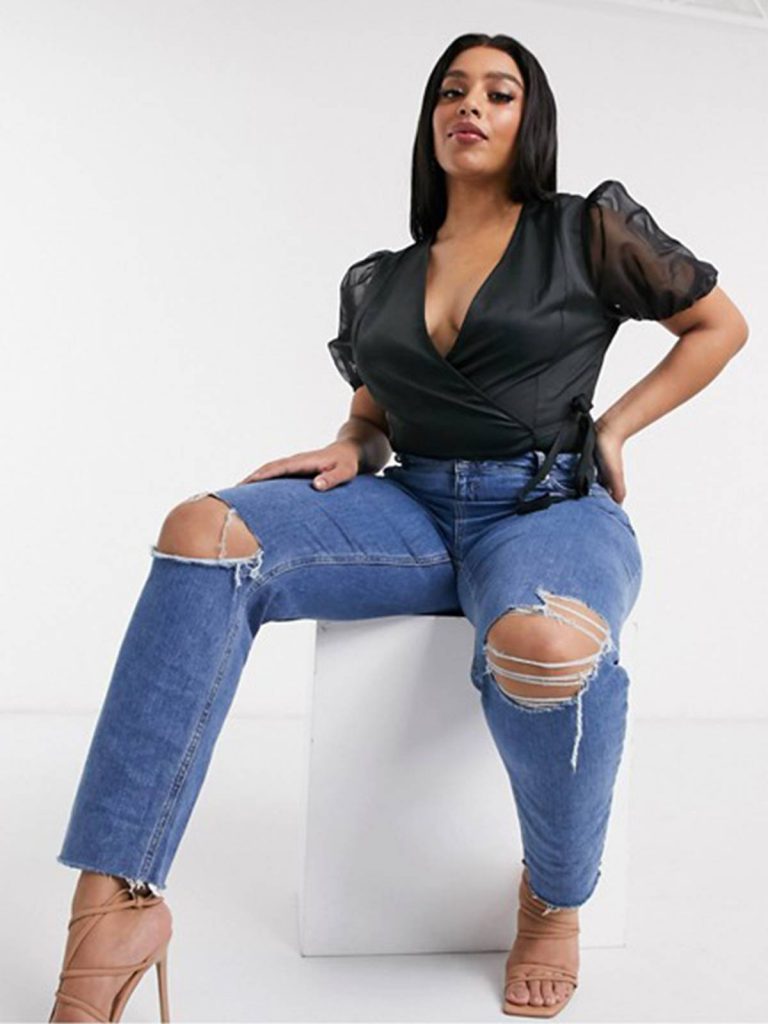 jeans rasgado como usar
