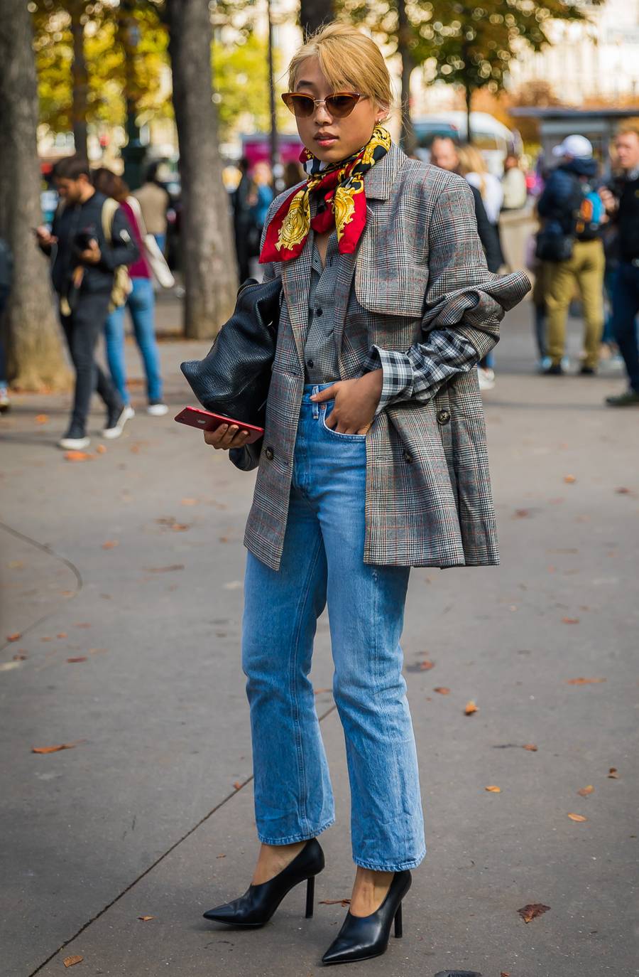 looks com cinza tendência